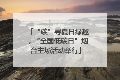 “碳”寻夏日绿趣，“全国低碳日”烟台主场活动举行