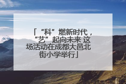 “科”燃新时代，“艺”起向未来 这场活动在成都大邑北街小学举行