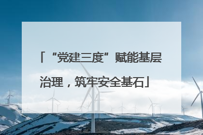 “党建三度”赋能基层治理，筑牢安全基石