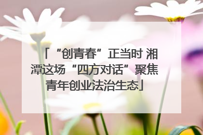 “创青春”正当时 湘潭这场“四方对话”聚焦青年创业法治生态