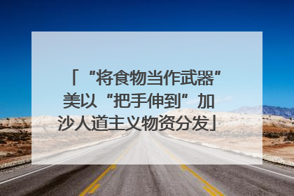“将食物当作武器” 美以“把手伸到”加沙人道主义物资分发