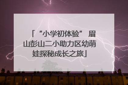 “小学初体验” 眉山彭山二小助力区幼萌娃探秘成长之旅