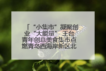 “小集市”凝聚创业“大能量” 王台青年创意美食集市点燃青岛西海岸新区北部新城夜经济