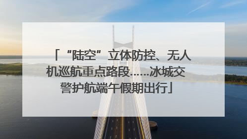“陆空”立体防控、无人机巡航重点路段……冰城交警护航端午假期出行