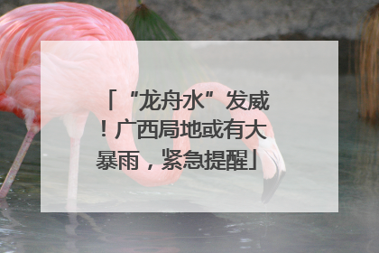 “龙舟水”发威！广西局地或有大暴雨，紧急提醒