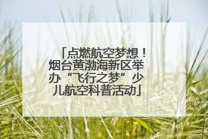 点燃航空梦想！烟台黄渤海新区举办“飞行之梦”少儿航空科普活动