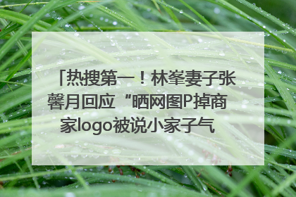 热搜第一！林峯妻子张馨月回应“晒网图P掉商家logo被说小家子气”：没那么多想法，可能有人恶意解读