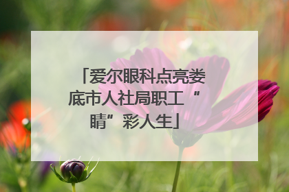 爱尔眼科点亮娄底市人社局职工“睛”彩人生