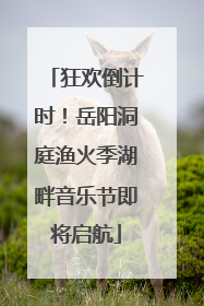 狂欢倒计时！岳阳洞庭渔火季湖畔音乐节即将启航