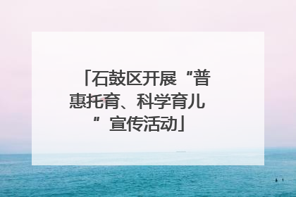 石鼓区开展“普惠托育、科学育儿”宣传活动