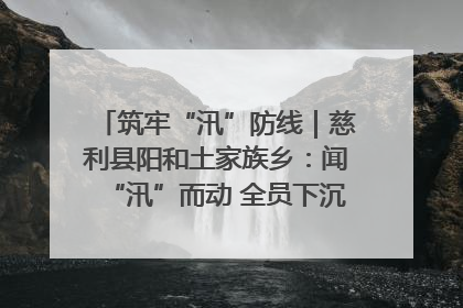 筑牢“汛”防线｜慈利县阳和土家族乡：闻“汛”而动 全员下沉筑牢防汛“安全堤”