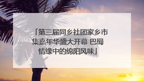 第三届同乡社团家乡市集嘉年华盛大开幕 巴蜀情缘中的绵阳风味