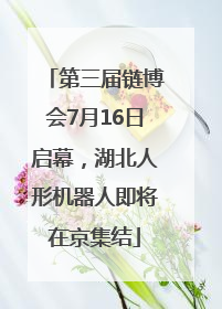 第三届链博会7月16日启幕，湖北人形机器人即将在京集结