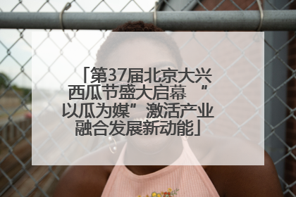 第37届北京大兴西瓜节盛大启幕 “以瓜为媒”激活产业融合发展新动能