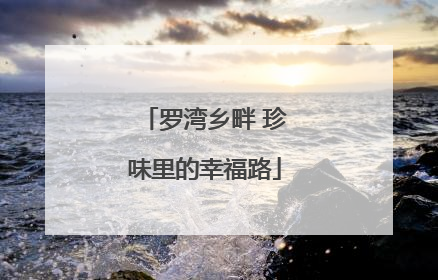 罗湾乡畔 珍味里的幸福路