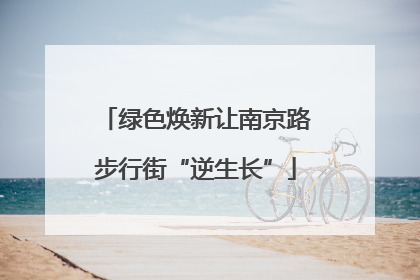 绿色焕新让南京路步行街“逆生长”