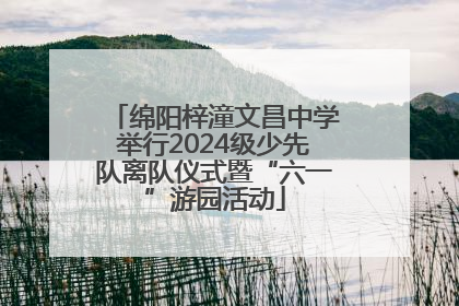 绵阳梓潼文昌中学举行2024级少先队离队仪式暨“六一”游园活动
