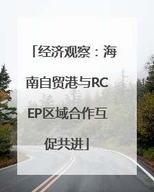 经济观察：海南自贸港与RCEP区域合作互促共进