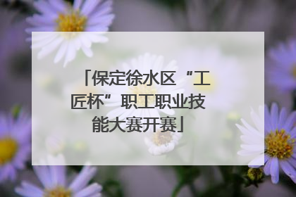 保定徐水区“工匠杯”职工职业技能大赛开赛