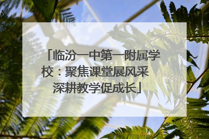 临汾一中第一附属学校：聚焦课堂展风采 深耕教学促成长