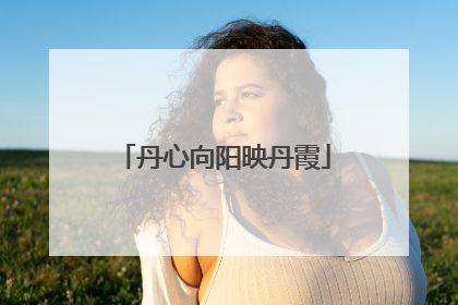 丹心向阳映丹霞