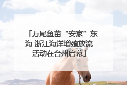 万尾鱼苗“安家”东海 浙江海洋增殖放流活动在台州启幕