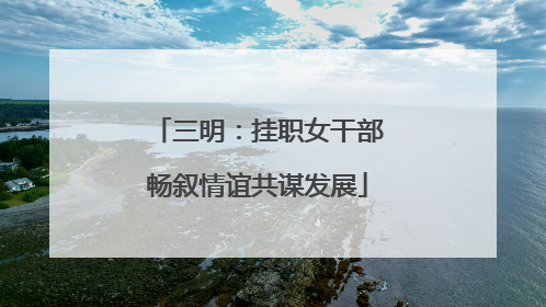 三明：挂职女干部畅叙情谊共谋发展