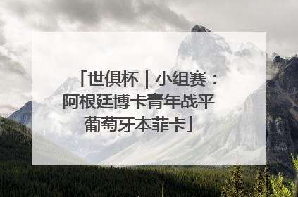 世俱杯｜小组赛：阿根廷博卡青年战平葡萄牙本菲卡