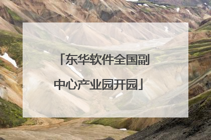 东华软件全国副中心产业园开园