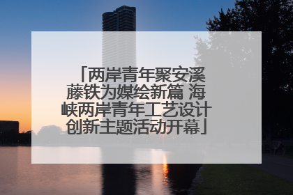 两岸青年聚安溪 藤铁为媒绘新篇 海峡两岸青年工艺设计创新主题活动开幕