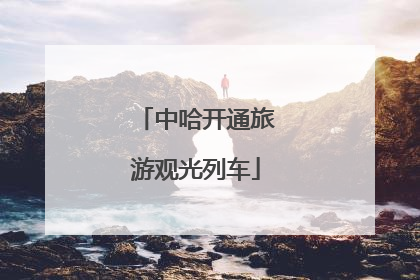 中哈开通旅游观光列车