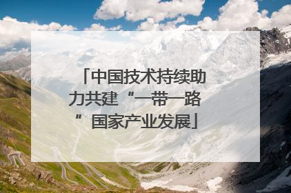 中国技术持续助力共建“一带一路”国家产业发展