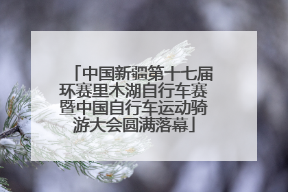 中国新疆第十七届环赛里木湖自行车赛暨中国自行车运动骑游大会圆满落幕
