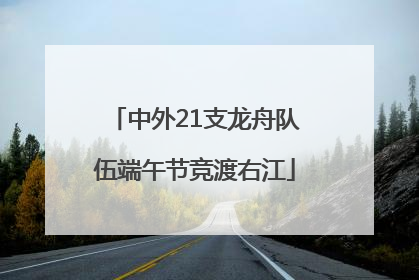 中外21支龙舟队伍端午节竞渡右江