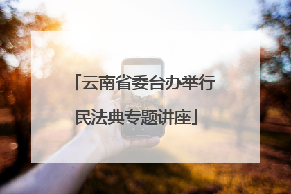 云南省委台办举行民法典专题讲座