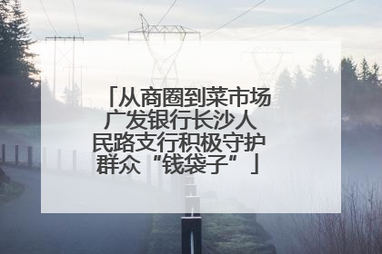 从商圈到菜市场 广发银行长沙人民路支行积极守护群众“钱袋子”