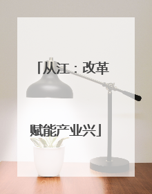 从江：改革赋能产业兴