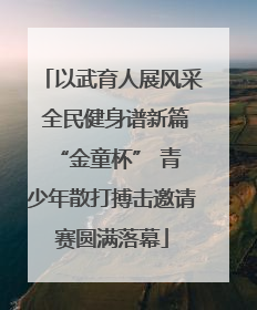 以武育人展风采 全民健身谱新篇 “金童杯” 青少年散打搏击邀请赛圆满落幕