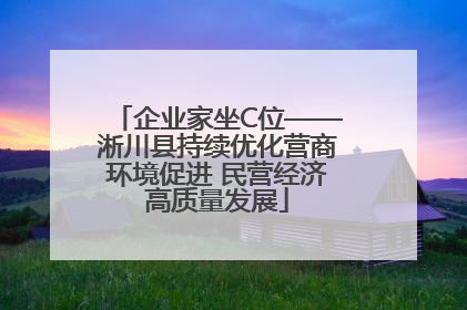 企业家坐C位——淅川县持续优化营商环境促进 民营经济高质量发展