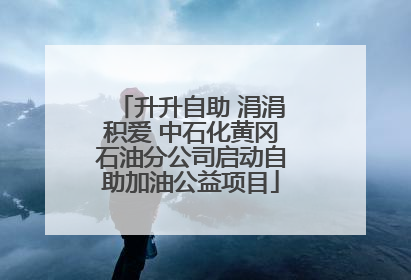 升升自助 涓涓积爱 中石化黄冈石油分公司启动自助加油公益项目