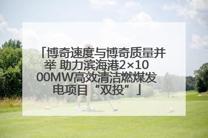 博奇速度与博奇质量并举 助力滨海港2×1000MW高效清洁燃煤发电项目“双投”