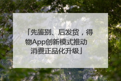 先鉴别、后发货，得物App创新模式推动消费正品化升级