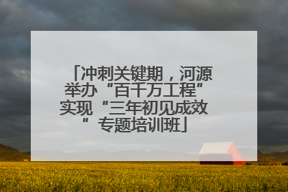 冲刺关键期，河源举办“百千万工程”实现“三年初见成效”专题培训班