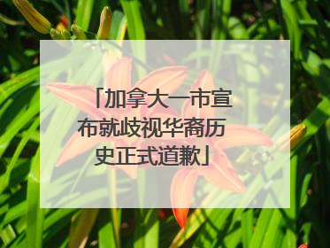 加拿大一市宣布就歧视华裔历史正式道歉