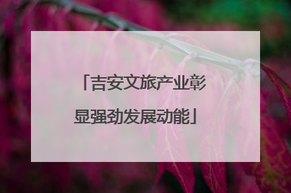 吉安文旅产业彰显强劲发展动能