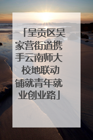 呈贡区吴家营街道携手云南师大 校地联动铺就青年就业创业路