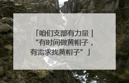 咱们支部有力量｜“有时间做黄帽子，有需求找黄帽子”