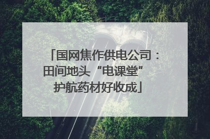 国网焦作供电公司：田间地头“电课堂” 护航药材好收成