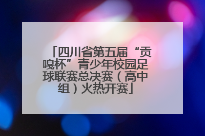 四川省第五届“贡嘎杯”青少年校园足球联赛总决赛（高中组）火热开赛