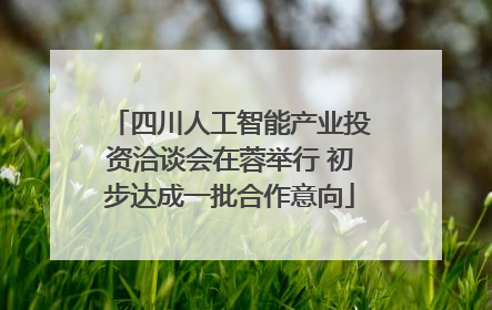 四川人工智能产业投资洽谈会在蓉举行 初步达成一批合作意向